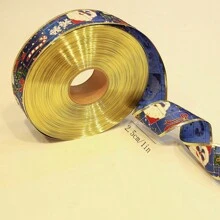 1roll 200cm*2.5cm Christmas Gift Wrapping Ribbon With Bow Knot, Satin Ribbon - 2.5cm*200cm - View 3
