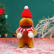 6pcs, Christmas Water Bottle, Snowman Bear Bottle, Gingerbread Man Bottle, Milk Tea Drinking Cup, Holiday Christmas Gifts, Xmas Decoration, Christmas Decoration