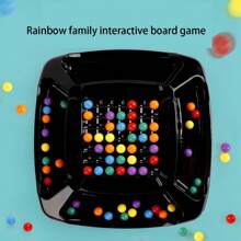 Style A Fun Rainbow Elimination Family Board Game For Two With Concentration And Thinking Skill Training As Gift - Multicolor - View 2