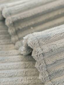 1 件法兰绒加厚毛绒沙发垫，柔软亲肤现代风格四季防滑纯色沙发套，毛绒防刮保暖舒适沙发保护套 - 淺灰色 - 查看 9