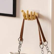 Mới Hình-tay Tường Mạnh mẽ Đục lỗ-free Không dấu vết Cái móc Nhà  Tường Lưu trữ Chìa khóa Móc tai nghe Giá lưu trữ - màu đen - Xem 6