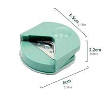 1個圓角修整器、打孔器,用於卡片、相片的切割工具（4mm半徑） - 薄荷綠 - 查看 3