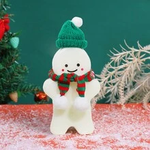 6pcs, Christmas Water Bottle, Snowman Bear Bottle, Gingerbread Man Bottle, Milk Tea Drinking Cup, Holiday Christmas Gifts, Xmas Decoration, Christmas Decoration