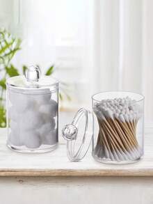 1入透明衛浴收納盒,亞克力牙線收納盒 - 無色 - 查看 2