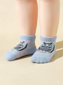 12雙寶寶男孩可愛刺繡中筒襪,全季節適用 - 彩色 - 查看 6