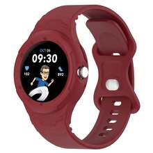 crested Vỏ + Silicone cho dây đeo đồng hồ Pixel Phụ kiện đồng hồ thông minh thể thao tích hợp vòng đeo tay Dây đeo đồng hồ Pixel 2, Màu đỏ rượu vang - Màu Đỏ Sâu - Xem 2