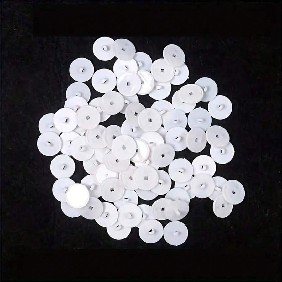 50pcs/set Ceiling Transparent Strong Hook, Self Adhesive Christmas