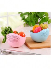 1 Pieza Escurridor De Plástico Para Lavado De Arroz - Azul - Ver 9