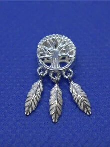 5入組獎杯樹圖案設計的鋅合金diy波西米亞風吊飾珠寶配件套裝