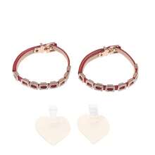 1對高跟鞋魔鬼氈束帶,女式防滑鞋帶,可調節鞋帶束帶,固定腳踝鬆脫