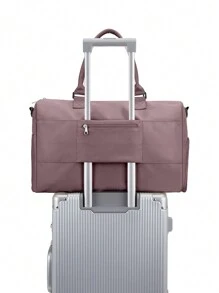 女士健身袋,輕量化運動旅行手提袋,帶有鞋隔間和濕物袋,男女通用週末背包,大容量防水運動健身手提袋游泳瑜伽運動使用