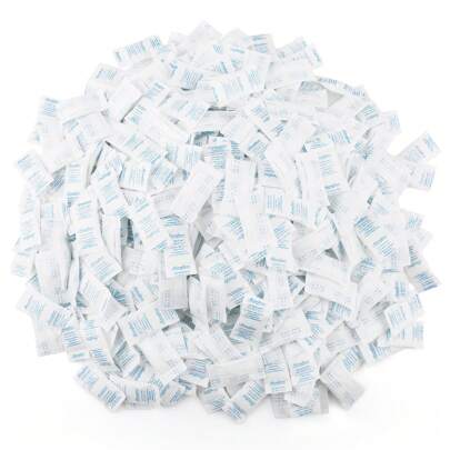 Silica Gel Packets, 300 Packs 0.5 Gram, Indicating Desiccant Dehumidifier Packets, Food Safe Moisture Absorber Bags for Spices Jewelry Shoes