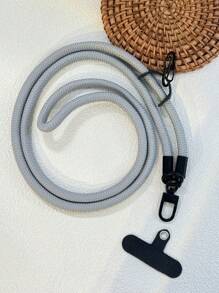 Mobile Phone Strap- Adjustable Crossbody Shoulder Strap With Stretchable & Removable Anti-lost Design - Light Grey - View 3