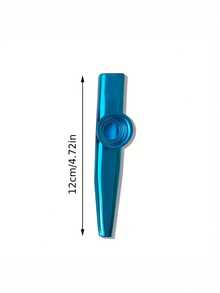 1pc Metal Kazoo Flute Mouth Musical Instrument For Beginners, Compact And Convenient To Carry, Random Color - Multicolor - View 6