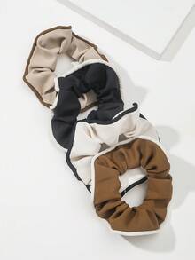 4入組復古蝴蝶結髮飾-髮圈，鬆緊環，頭髮繩-適用於日常穿著和時尚場合