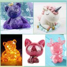 1pc 3d Animal Silicone Crystal Epoxy Resin Mold For Diy Candle, Resin Crafts - View 3