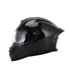 1個黑色機車安全帽,越野機車安全帽,ecer22認證帽,dot認證帽 - 黑色 - 查看 2