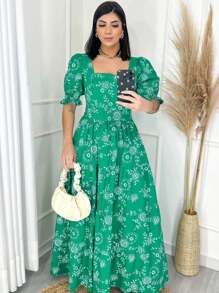 Women Dresses - 綠色 - 查看 2