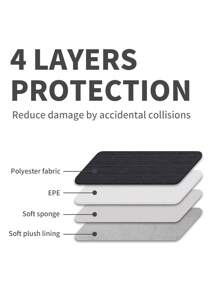 canvas artisan Vải Bố Nghệ Nhân Túi Đựng Laptop Polyester Chống Thấm Nước Kết Hợp Phù Hợp Với Túi Đựng Máy Tính Xách Tay Laptop Cho MagicBook Tương Thích Với Macbook - màu đen - Xem 7