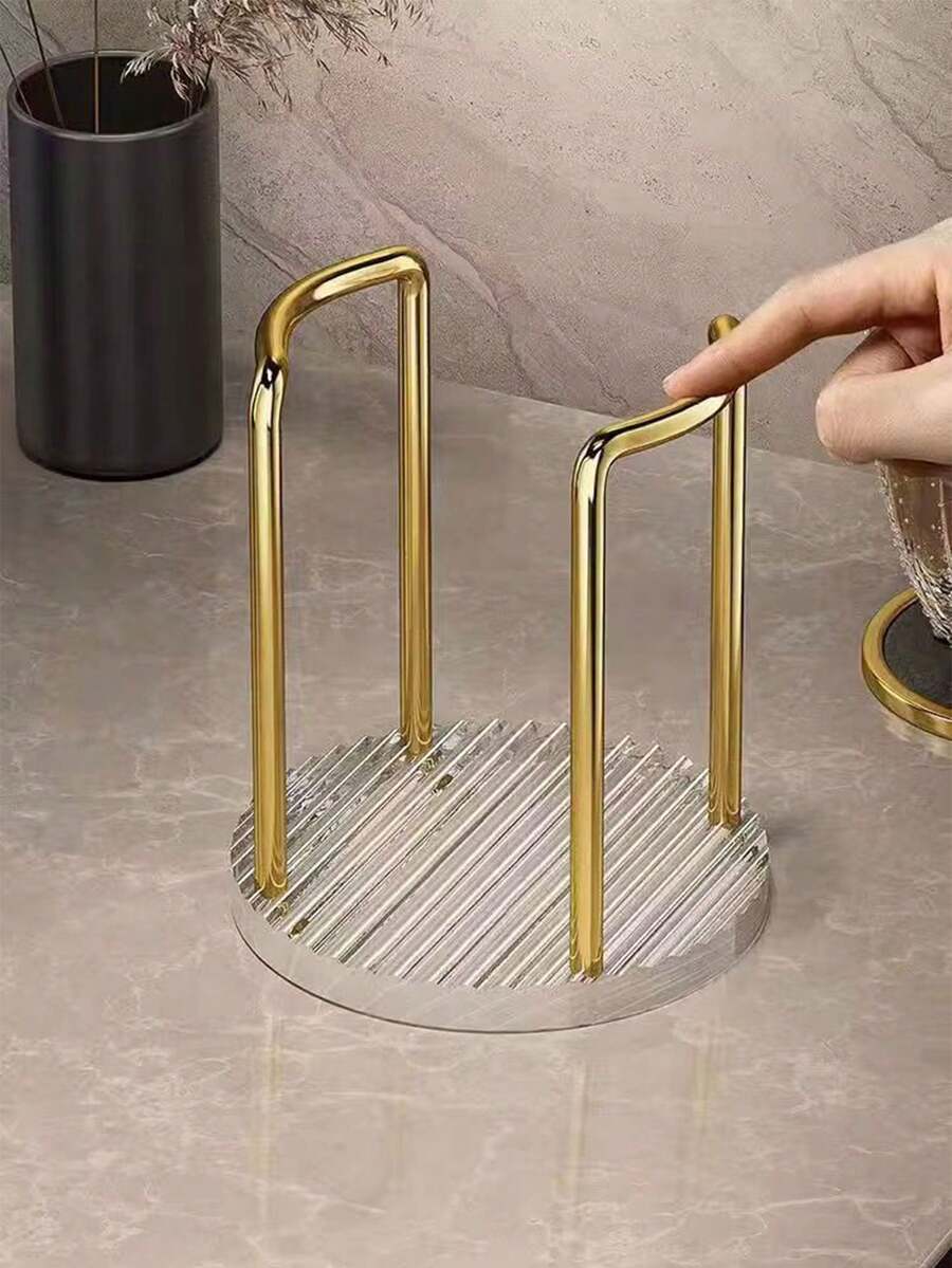 1入透明亞克力杯架/一次性紙杯和咖啡杯收納架,適用於家庭/辦公室使用 - 無色 - 查看 1