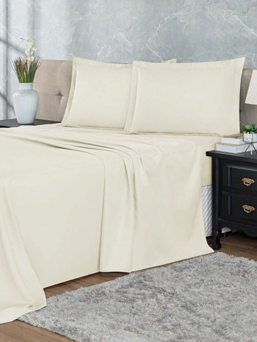 Sheet Sets with Pillowcases - 米色 - 查看 1