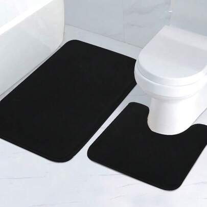 1 件简约纯色记忆泡沫速回弹吸水防滑地垫浴室地垫浴室地垫家居浴室装饰浴室地毯户外地毯门垫秋季装饰浴室配件返校入口装饰