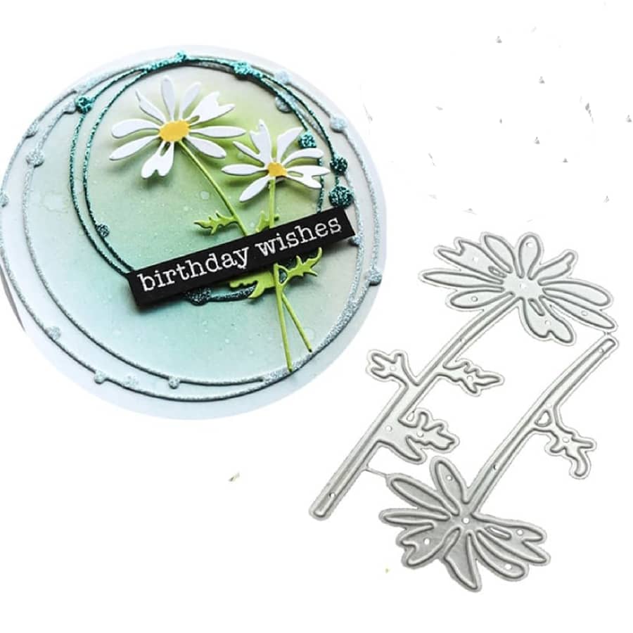 DIY 3D Hoa Cắt kim loại Chết Giấy nến Cạnh Cắt Dụng cụ cắt sửa , Làm sổ lưu niệm Dao , Khuôn Lưỡi , Punch Mẫu - Bạc - Xem 1