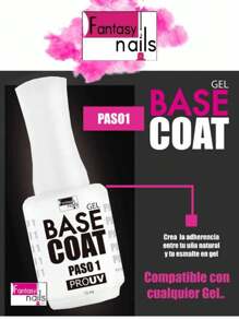 15ml Base Coat Gel STEP 1 Fantasy Nails - Clear - View 3