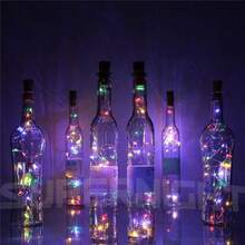 彩色 Led 酒瓶塞燈串,創意螢火蟲和五星形酒燈,用於酒吧/店窗/桌面裝飾的小型彩色燈 - 彩色 - 查看 4