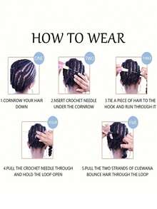 1 包6吋短鬆螺旋編織針,適用於 Passion Twist 髮型、鉤編髮型、女性髮延長,鉤編髮延長和梳編髮