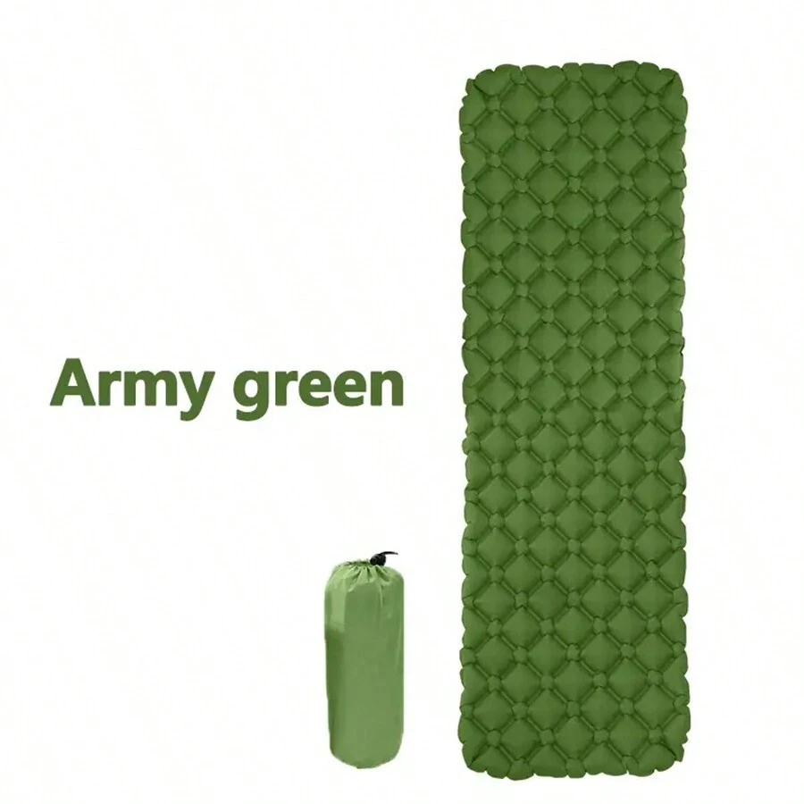 Nylon New Tpu Inflatable Mat Ultra-light Air Bed Portable Folding Picnic Mat Beach Mat Tpu Outdoor Tent Camping Inflatable Bed Camping Moisture-proof Mat Floor Mat Lunch Break