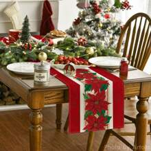 紅色玫瑰桌旗 - 彩色 - 查看 5