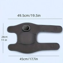 1 件加熱膝蓋按摩器肩托,三合一加熱膝肘肩托裹帶,振動膝蓋加熱墊,3 種可調節振動和加熱模式,用於膝肘肩部放鬆暖腿器的加熱墊 - 黑色 - 查看 5