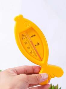 1個塑料魚形嬰兒浴室温度計,測量水温範圍0~45攝氏度 - 黃色 - 查看 3