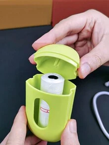 1pc Pink Pet Waste Bag Dispenser Set With Garbage Bag And Trash Bin For Dogs' Waste Cleaning - Pink - View 4