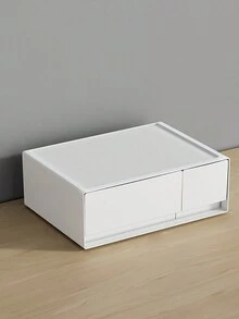 1 Miếng Có thể xếp chồng lên nhau Hộp lưu trữ máy tính để bàn Với Ngăn kéo , 1/2/3 Lưới Có thể Tự do Kết hợp - trắng - Xem 8