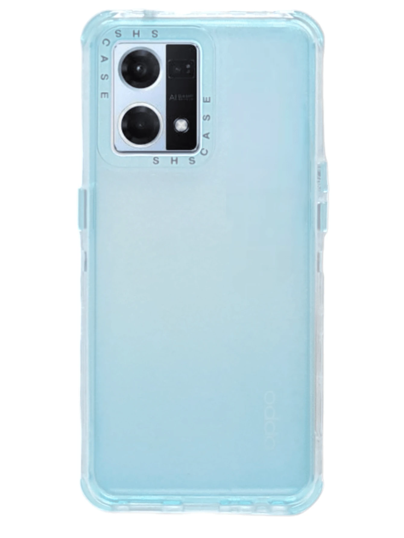 Smoke 360° Heavy Duty Protective Case For Reno 7 4G Plus 2 Micas - Blue - View 1