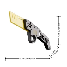 Quick Release Straight Karambit Knife - Black Gold - Black - View 2