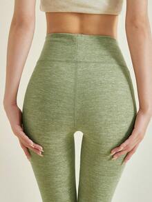 女士保暖緊身褲,多功能且時尚的底褲 - 綠色 - 查看 5