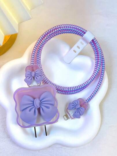 capa de silicone para carregador manga com enrolamento de cabos para carregador iphone, adaptador,18W, 20W