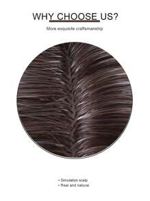 歐美時尚假髮點棕色高光中長假髮頭套