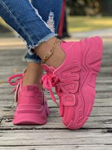 女性休閒防水台運動鞋帶透氣和多用途厚