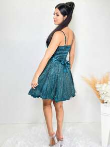 Women Dresses - Dark Green - View 2