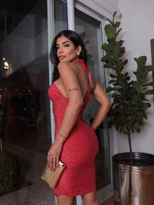 Women Dresses - 紅色 - 查看 5