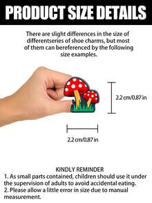 20 cái Nấm Theo chủ đề Đáng yêu Giày Đối với Trang trí Dép đi trong nhà , Bút chì Các trường hợp , Túi , Buổi tiệc Món quà - Nhiều màu - Xem 2