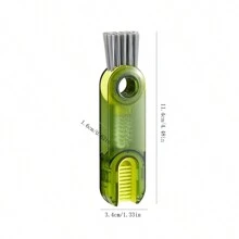 2入組u形杯清潔刷,3合1 U形杯清潔刷,適用於清潔家用保溫杯、玻璃杯、嬰兒奶瓶蓋、冰塊模具等