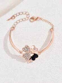 1入時尚的水晶四葉草手鍊珠寶禮物,適合女性 - 彩色 - 查看 2