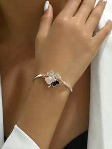 1入時尚的水晶四葉草手鍊珠寶禮物,適合女性 - 彩色 - 查看 1