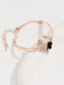 1入時尚的水晶四葉草手鍊珠寶禮物,適合女性 - 彩色 - 查看 4