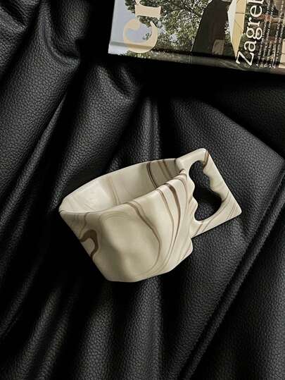 CMYD Studio 1 件 200 毫升创意简约墨水八角陶瓷咖啡杯，颜色和图案随机，适合返校季